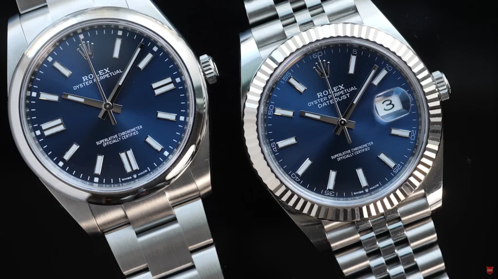 Rolex Datejust 41 vs Rolex Oyster Perpetual 41 Dial Size