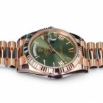 Rolex Day-Date 40 Everose gold olive green dial